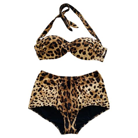 dolce gabbana swimsuit|dolce and gabbana leopard bikini.